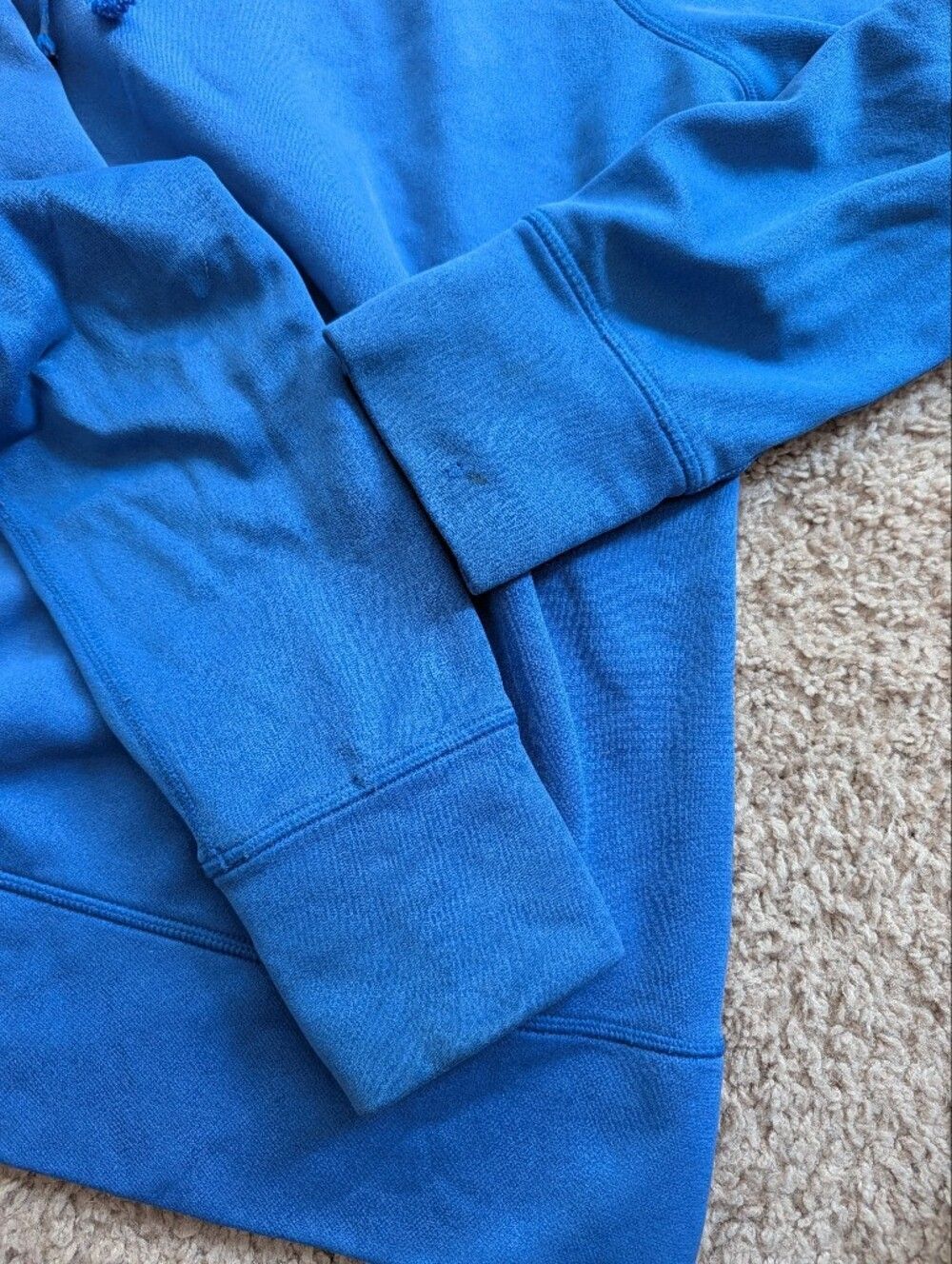 Nike Womens Blue Therma Fit Fleece Activewear Pullover Hoodie Size Large - Picture 7 of 10